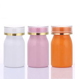 100ml PET Plastic Medicine Bottle Pharmaceutical Packaging with Children proof Lid for Health Products Small Pill Bottle