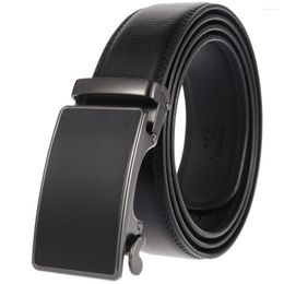 Belts Two-layer Cowhide Belt Men Top Quality Genuine Luxury Leather For Strap Male Metal Automatic Buckle Designer