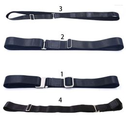 Belts L93F Men Women Shirt Stay Non-Slip Bandage Adjustable Wrinkle-Proof Holder Fixing Straps Locking Tucked Waist Belt Formal Office