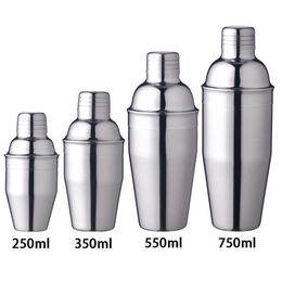 Bar Tools 1Pcs 250350550750ml Stainless Steel Cocktail Shaker Cocktail Mixer Wine Martini Drinking Boston Style Shaker Party Bar Tools 221121
