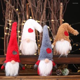 Christmas Decorations 10pcs Party Santa Claus Plush Doll Decorative Valentine Day Gift Children Adult Toy Pendant Drop Ornament