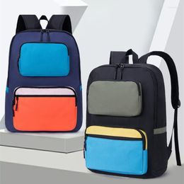 Backpack Japanese Style School Bag Color Stitching Student Book Multifunction Waterproof Mochila Large Capacity Laptop XA88C