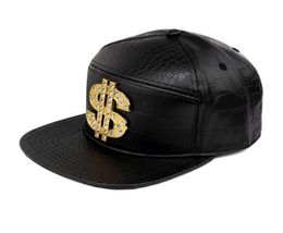 Pu Leather Hap Hip Hop Caps Crocodile Snapback Designer Ball Cap Fashion Diamond Baseball Hats Hiphop Hats for Men Women SPO9256798