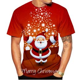 New 3D Print Causal Clothing Christmas Pattern Fashion Men Women T-shirt Plus Size Size S-7XL 038