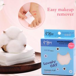 Tissue 50PcsBag Korean Organic Cotton Pads Cleaning Nail Polish Remover Cosmetic Makeup Beauty Skin Care Tools 221121