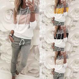 Women's Two Piece Pants Yvlvol 2022 Women Hoodies Pant Clothing Set Casual 2 Warm Clothes Tracksuit Top Ladies Suit