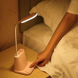 Table Lamps LED Desk Lamp Touch For Living Room Gooseneck Desktop Foldable Dimmable Eye Protection Study Light Dropship