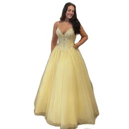 Sweetheart Evening Party Dresses 2023 Vestidos De Festa Sexy Spaghetti Straps Beading Prom Gowns