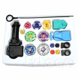 Beyblade Metal Spinning Beyblade Sets Fusion 4D 4 Gyro Box Fight Fight Master Beyblade String Launcher Grip para Kids Toys Gifts244f