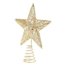 Christmas Decorations Christmas Decorations Tree Top Star Toppers Topper Gold Sier Red Xmas Ornament For Party Treetop Decoration Dr Dh2Tm