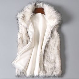 Womens Vests Faux Fur Vest Women Plus Size ry Short Coat Gilet Fourrure Autumn Winter Overcoat 221010