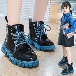 Boots Kids Autumn Winter Super Warm Thick Cotton Girls Snow Little Children Leather Fashion Size 26 37 221121