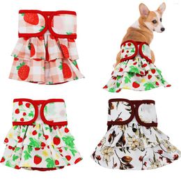Dog Apparel Female Diapers 3 Pack Soft Comfortable With 4 Layers Adjustable & Reusable Doggy For Untrained Puppies F