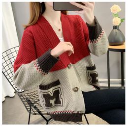 Women 'sweaters Cashmere Cardigan Luxury Knit Korean Style Long Top Winter Warm Fashion Retro Sweater Long Sleeve Crochet New Casual Loose