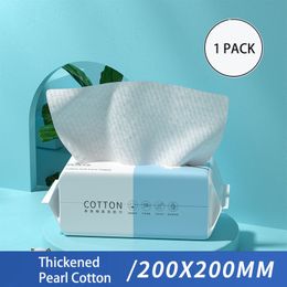 Tissue 110 Sheets Disposable Face Towel Cotton Soft Thick Dry Wipes Makeup Remover Cleansing Skincare 221121