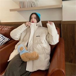 Womens Down Parkas Thickened Bread Coat Short Cotton Korean Version Loose Autumn and Winter Jacket 221010
