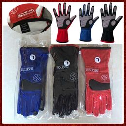 ST395 Karting Car Gloves Motorcycle Car Racing Gloves Anti Fall Glove Full Finger Touch Screen Off-road Glove Men Women Blue Red Black