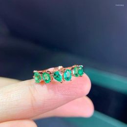Cluster Rings CoLife Jewellery Fashion Emerald Silver Ring Bohemia 925 For Daily Wear Sterling