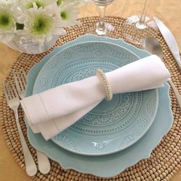 Table Napkin High Quality Linen Napkins White Colour Pure Fabric