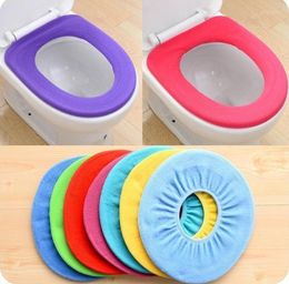 Toilet Seat Covers 300pcs Warm Soft Cover Lid Pad Bathroom Closestool Protector Accessories Set Mat SN2132