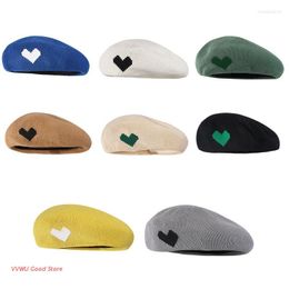 Berets Fashion Y2K French Beret For Sweet Girls Ladies Velvet Classical Beanie