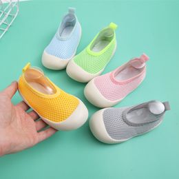 First Walkers baby boy girl sock shoes for spring and autumn children mesh cotton soft-sole aniti-slip home 0-3 years 221122