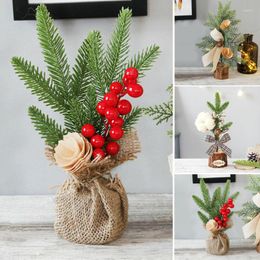 Christmas Decorations Est Artificial Tree Indoor Outdoor Desk Ornamental Plants Rare Perennial Flower Pots Planters