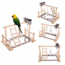 Other Pet Supplies Parrots Playstand Bird Playground Wood Perch Gym Stand Playpen Ladder Toys Exercise Playgym Conure Lovebirds 221122