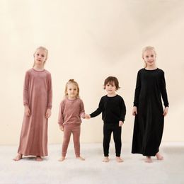 Family Matching Outfits 2023 fall winter velour family matching set dress and romper clothes 221122