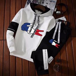 Men's Hoodies Sweatshirts 2023 est Fashion Tracksuit Men's Long Sleeve Hoodie Sports Pants Set Pullover Sweater Tops and Jogging Pants Casual Outfit 221122