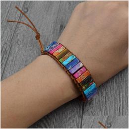 Party Favor Single Layer Beads Bangle Resist Fatigue Bracelet Women And Men Hand Ring Agate More Color Creative 21 5Lw C1 Drop Deliv Dh8S3