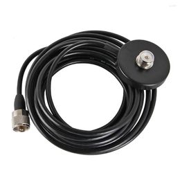 Walkie Talkie Mount Magnetic Base With The 16.4ft Coaxial Cable For Taxi Bus Car Mobile Radio Antenna 55mm Diame Stable