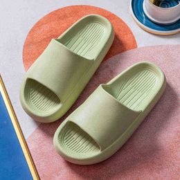 Wotte Sippers Men Platform Shoes Eva Soft Indoor Home Slides For Men Nonslip Summer Sandals Women Bathroom Shoes Shower J220716