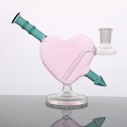 Beautiful Hookahs Cupid's heart filter Water Bongs 2022 Fashion Design Sturdy Smoking Pipes Bong