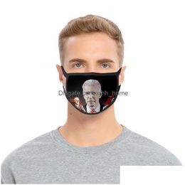 Designer Masks Joe Biden Face Masks President Candidate Mascarilla Fashion Reusable Smoke Protect Respirator Washable Custom Adt Chi Dhrmc