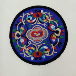 Table Runner 1PC Chinese Style Garden Fabric Placemat Round Insulation Home Embroidery Multicolor