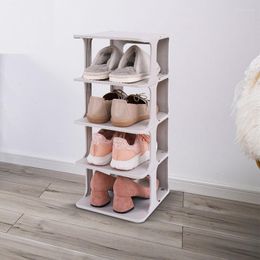 Clothing Storage 4/6Pcs Shoe Cabinet Rack Saves Space Free Combination Convenient Box Bathroom Horizontal