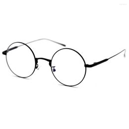 Sunglasses Frames LORETOROSA Classical Round Glasses Optical Unisex Eyeglasses For Men Women Prescription Myopia Hyperopia Black Golden
