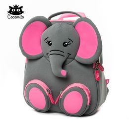 Backpacks Cocomilo Kids School Bag 3D Elephant Girl Boy Waterproof Animals Design Backpack Mochila Infantil Fashion Toddler 221122