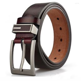 Belts Men Belt Leather Luxury Designer Alloy Pin Buckle Pu Fashion Strap Male Jeans For Man Casual