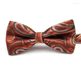 Bow Ties 2022 Formal Business Tie Tuxedo Classic Paisley Pattern Men Wedding Party Bowties Boys Accessories Gravatas Cravat