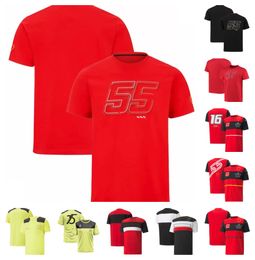 F1 Team Dress Short Sleeve T-shirt Formula One Round Neck Racing Dress New Leisure Sports Men's Clothing