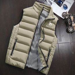 Men's Vests HAZZYS Brand women's autumn winter warm windproof Vest Jacket fashion trend thickened cotton padded 221122