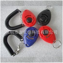 Dog Training Obedience Pet Dog Trainer Abs Teaching Tool Agility Aid Wrist Key Chain For Behavioural Training Supplies Button Click Dhfg1