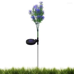 Garden Solar Lights Flower LED Artificial Outdoor Decorative Stakes Decor For Yard Part