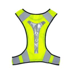 Sport Walking Grid Bike Safety LED Battery Edition Flash Reflective Running Safety Vest High visibility reflections