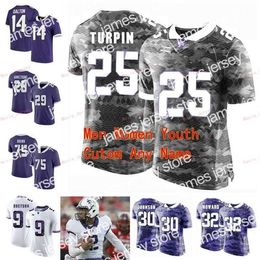 American College Football Wear Nik1 Stitched Custom 33 Sewo Olonilua 4 Taye Barber 5 LaDainian Tomlinson TCU Horned Frogs College Men Women Youth Jersey