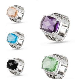 Designer Love Ring Ring Designers AAA Quality Fashion Jewellery Men High For Women Classic Vintage Diamond Ladies Orange Morganite Zircon Birthday