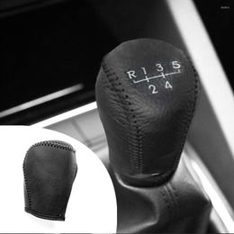 Interior Accessories For VERNA 2010-2022 MT 2014-2022 1pc PU Leather Hand Brake Shift Knob Cover Gear Case Collars