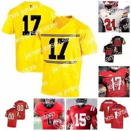 American College Football Wear Nik1 Custom Maryland Terrapins Football Jersey NCAA College 18 Vernon Davis 8 Darrius Heyward-Bey 13 Peny Boone 5 Rakim Jarrett